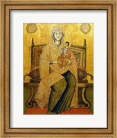 Framed God's Mother On The Throne