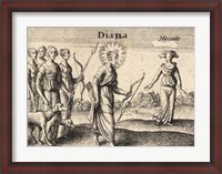 Framed Greek Gods Diana