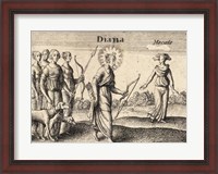 Framed Greek Gods Diana