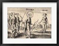 Framed Greek Gods Diana