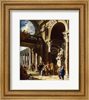Framed Alexander the Great Cutting the Gordian Knot