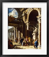 Framed Alexander the Great Cutting the Gordian Knot