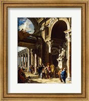 Framed Alexander the Great Cutting the Gordian Knot