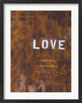 Framed Love Never Fails I