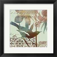 Framed Fanciful Bird I