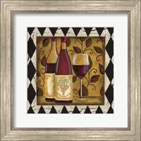 Framed Harlequin & Wine I