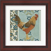 Framed Cottage Rooster IV