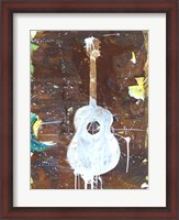 Framed Yellow Guitar