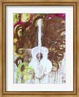 Framed White Guitar