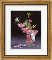 Framed 'Quince & Ruby I' border=