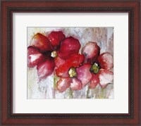 Framed Fuchsia Poppies II