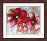 Framed Fuchsia Poppies II