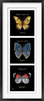 Primary Butterfly Panel II Framed Print