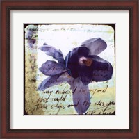 Framed Blooming Purple II