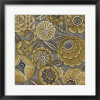 Ochre Garden I Framed Print