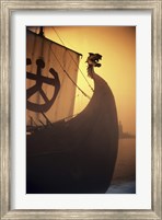 Framed ancient Viking Ship, Sweden