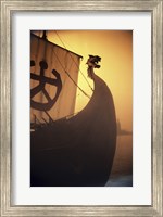 Framed ancient Viking Ship, Sweden