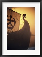 Framed ancient Viking Ship, Sweden