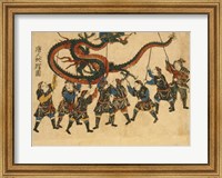 Framed Chinese Dragon Dance