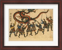 Framed Chinese Dragon Dance