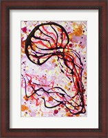 Framed Pink Magenta Jellyfish