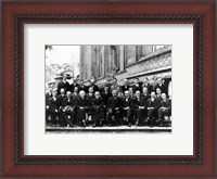 Framed 1927 Solvay Conference on Quantum Mechanics