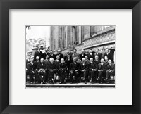 Framed 1927 Solvay Conference on Quantum Mechanics