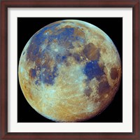 Framed Colored moon, (geological differences)