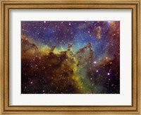 Framed Part of the IC1805 (Heart nebula) in Cassiopeia