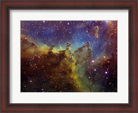 Framed Part of the IC1805 (Heart nebula) in Cassiopeia