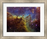 Framed Part of the IC1805 (Heart nebula) in Cassiopeia