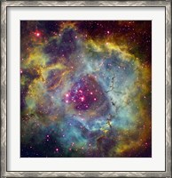 Framed Rosette nebula (NGC 2244) in Monoceros