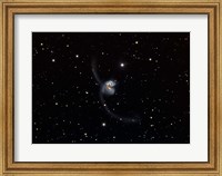 Framed Antennae (NGC 4038 and 4039), interacting pair of galaxies in Corvus