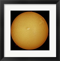 Framed sun in H-alpha light