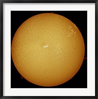 Framed sun in H-alpha light