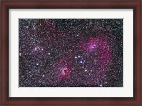 Framed Area of Flaming Star Nebula and complex in Auriga