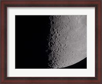 Framed South terminator of 7 day moon