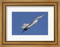 Framed Bulgarian Air Force MiG-29 aircraft taking off over Bulgaria