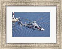 Framed Bulgarian Navy Eurocopter AS-565MB Panther over Black Sea