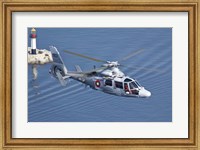 Framed Bulgarian Navy Eurocopter AS-565MB Panther over Black Sea