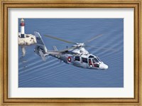 Framed Bulgarian Navy Eurocopter AS-565MB Panther over Black Sea