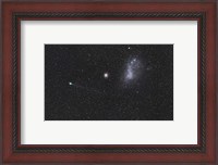 Framed Comet Lemmon next to the Small Magellanic Cloud