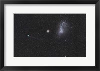 Framed Comet Lemmon next to the Small Magellanic Cloud