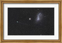 Framed Comet Lemmon next to the Small Magellanic Cloud