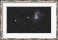 Framed Comet Lemmon next to the Small Magellanic Cloud