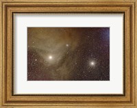 Framed Messier 4 and NGC 6144 globular clusters with Antares, a red supergiant star
