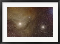 Framed Messier 4 and NGC 6144 globular clusters with Antares, a red supergiant star