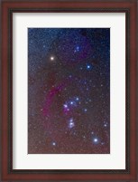 Framed Orion constellation