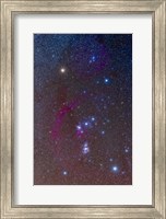 Framed Orion constellation