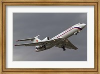 Framed Tupolev Tu-154M in flight over Bulgaria